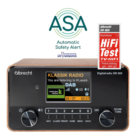 Albrecht DR 865 Digitalradio mit ASA
